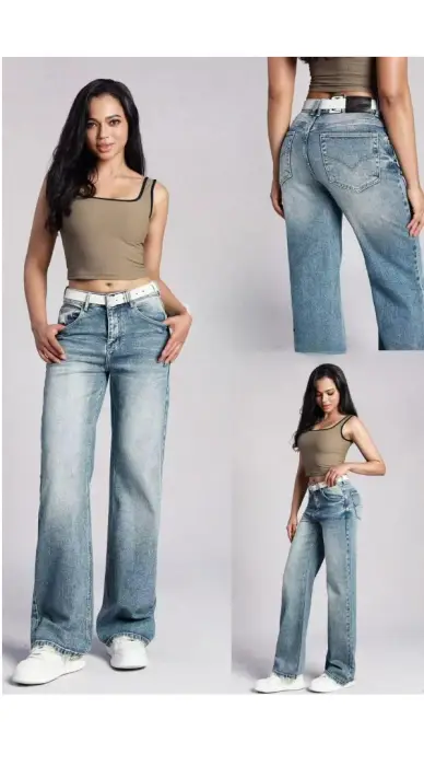 Джинсы трубы женские прямые (р-р 28-33)