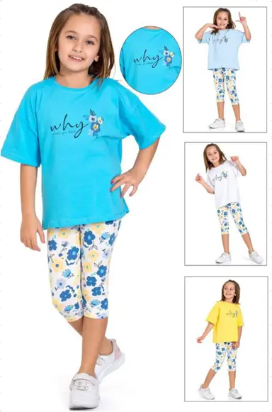 Детский костюм для девочки с бриджами (5-8 лет)
