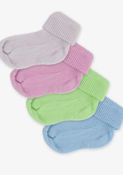Носочки для новорожденных, в рубчик (0-2 года)