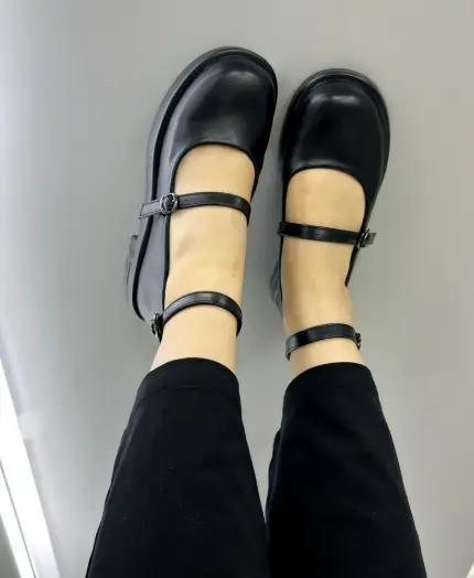 Женские туфли-лоферы 2 ремешка (р-р 36-41)