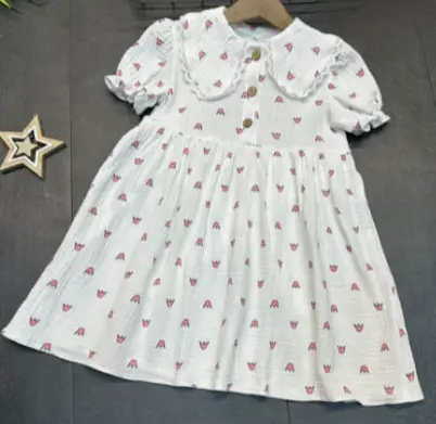 Платье для девочки летнее муслиновое (р-р 2г -7л)