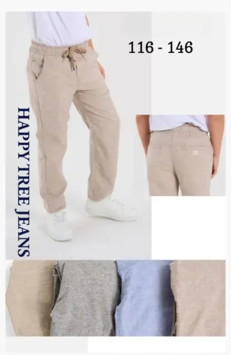 Брюки летние лён, для мальчика (р-р 116-146)