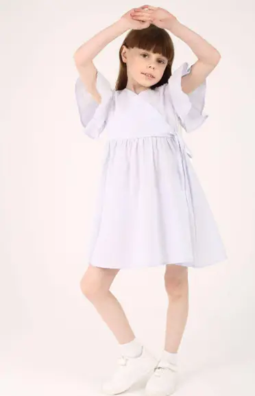 Детское платье на девочку с запахом ( 4-8 лет)