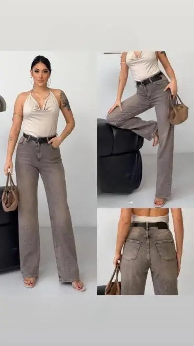 Джинсы палаццо широкие женские (р-р 25-30)