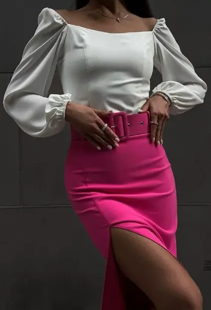 Женская юбка карандаш с боковым разрезом (р-р 42-44)