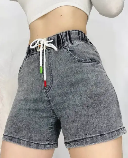 Женские джинсовые шорты на резинке (р-р 30-36)
