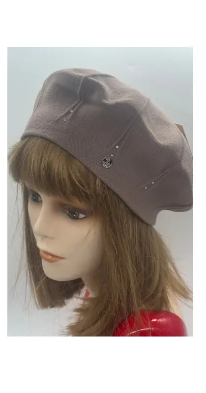 Берет женский- однослойная вязка (р-р 55-58)