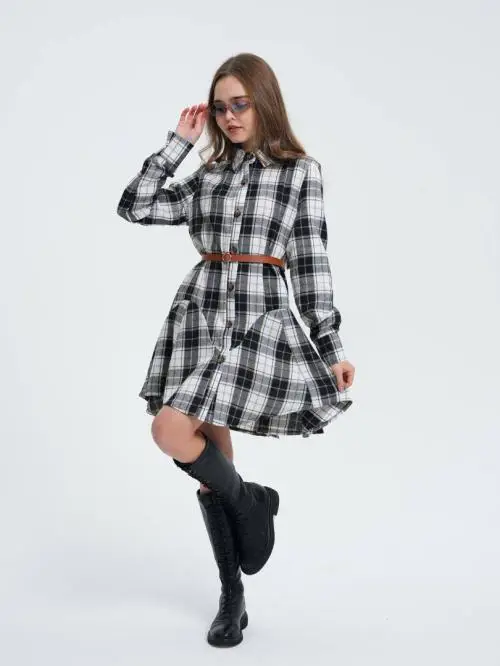 Платье в клетку для девочки р-р 36-44