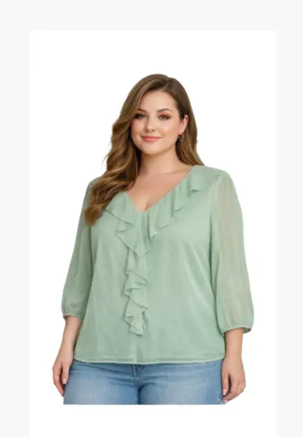 Блузка нарядная шифоновая женская р-р 48-54