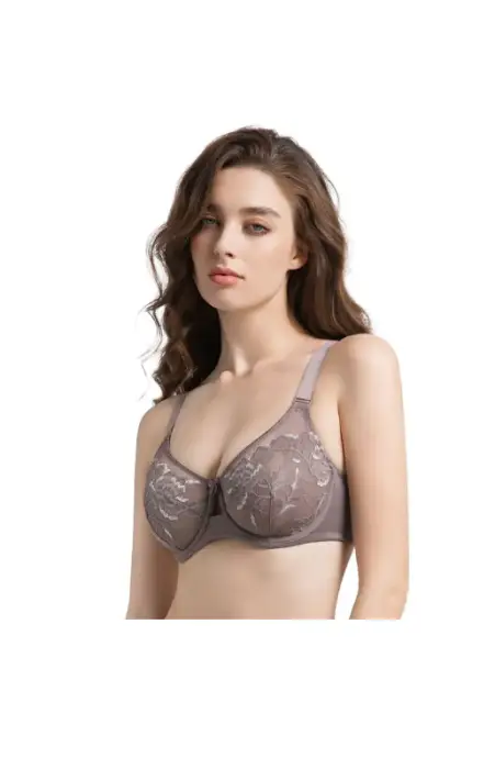 Бюстгальтер кружевной без поролона женский (р-р 85-105F)