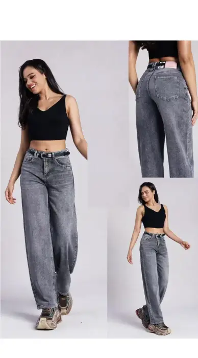 Джинсы багги широкие женские (р-р 25-30)