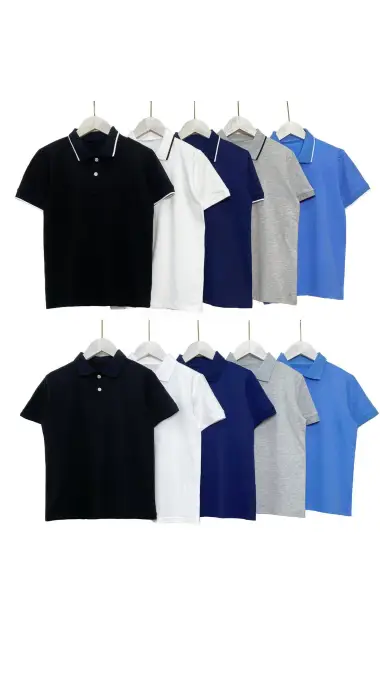 Футболка-поло с коротким рукавом р-р 98-122