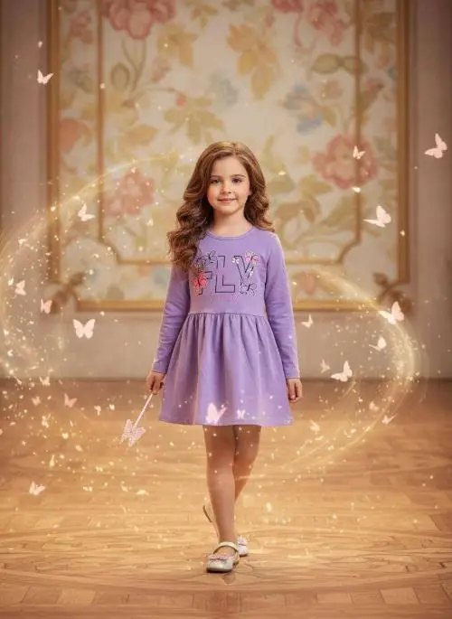 Платье трикотажное для девочки р-р 3-6 лет
