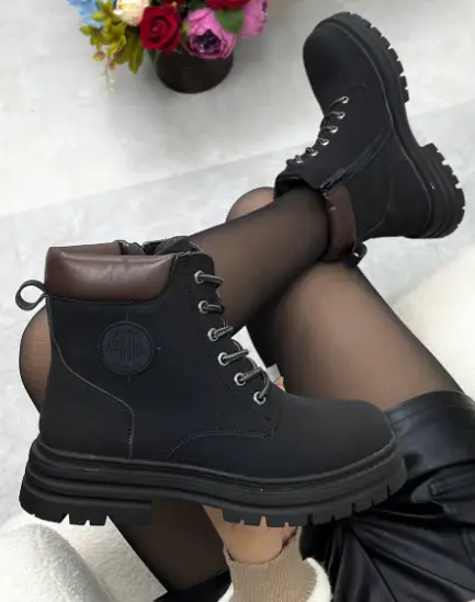 Женские ботинки берцы демисезонные на платформе (р-р 36-41)