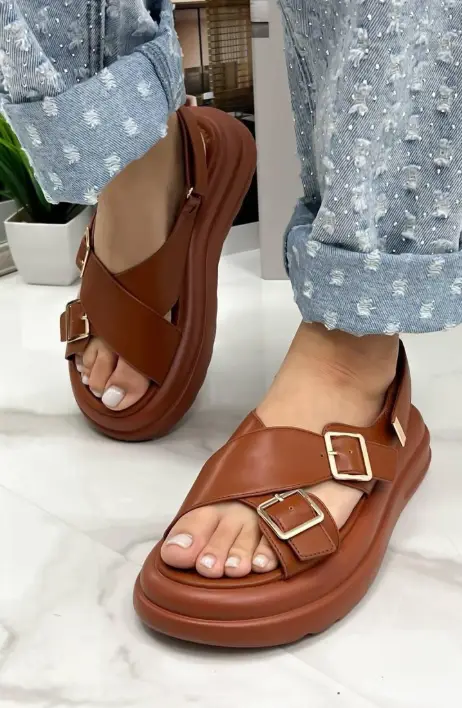 Женские сандалии пляжные летние с ремешком на платформе (р-р 36-41)