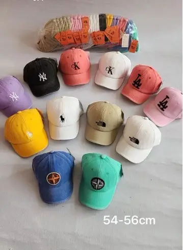 Бейсболка унисекс с вышивкой хлопок (в ассортименте)