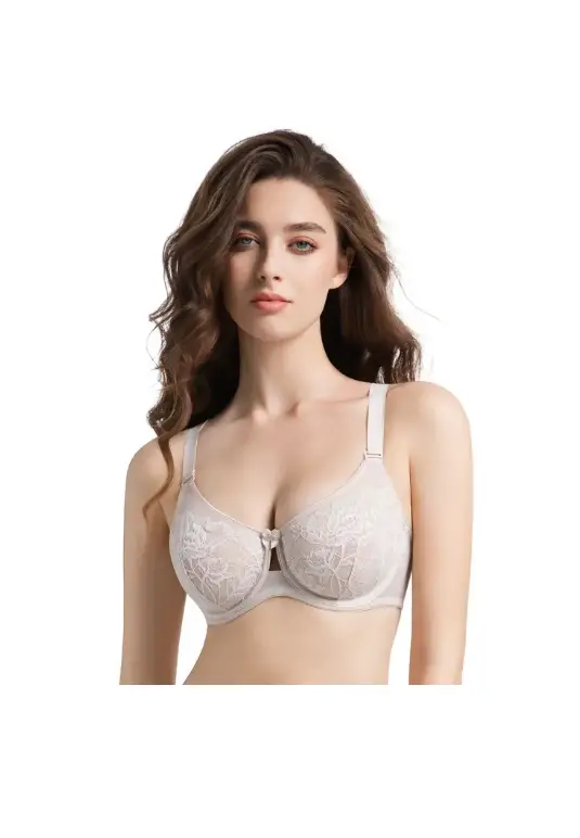 Бюстгальтер кружевной без поролона женский (р-р 80-100D)