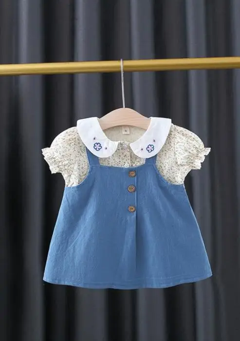 Платье для девочки с воротником (1-5 лет)