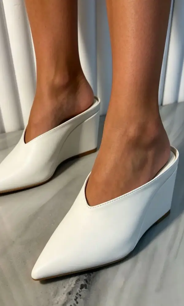 Мюли кожаные на танкетке женские (р-р 36-40)