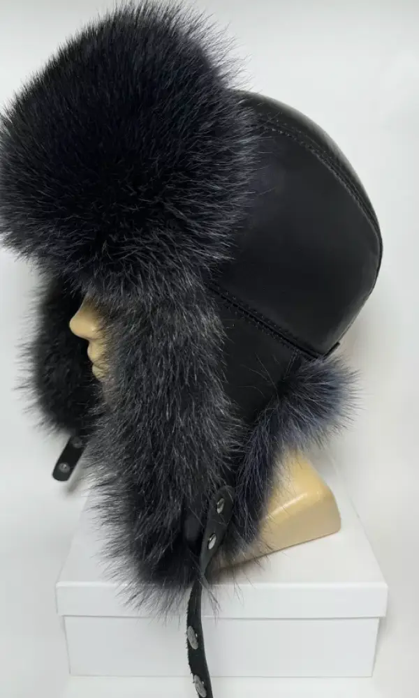 Шапка ушанка меховая мужская р-р 54-58