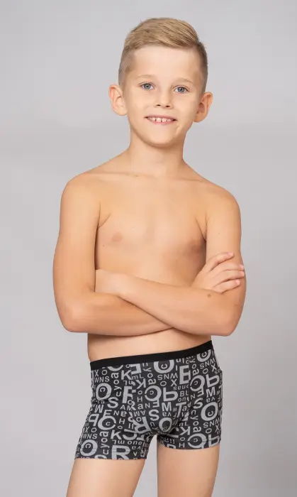 Боксеры детские "хлопок" для мальчика, с принтом (8-14 лет)