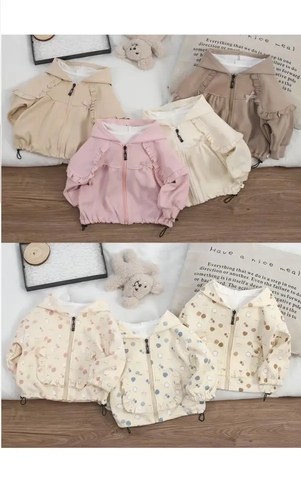 Толстовка для девочки с капюшоном (80-120)