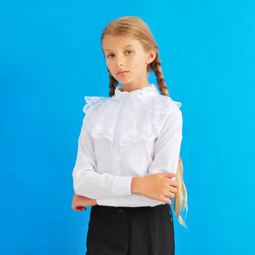 Блузка для девочки с длинным рукавом (6-10 лет) №3