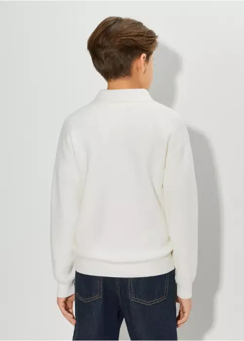 Джемпер для мальчика на молнии полузамок р-р 116-164