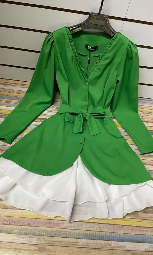 Платье женское "двойка" с подъюбником и пояском ( р-р 42,44)