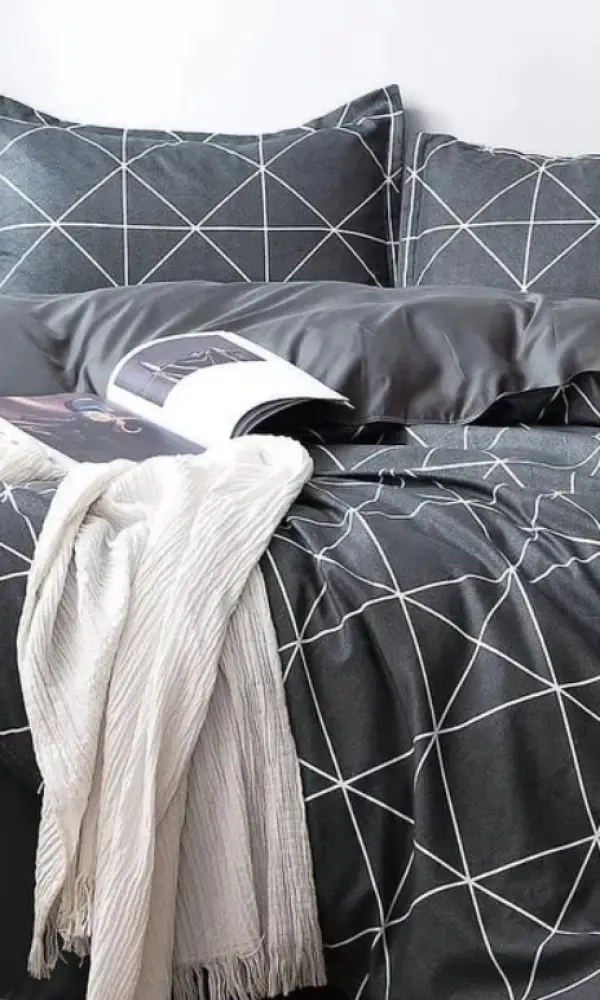 Постельное белье комплект в черном цвете ( 2сп)