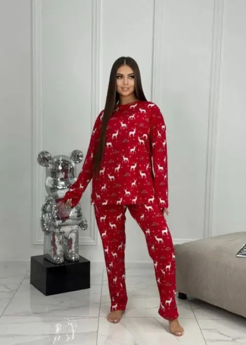 Пижама женская (кофта+брюки) р-р 52-60