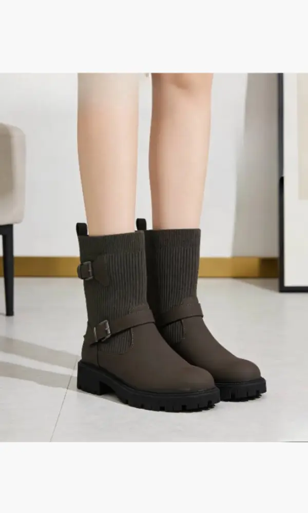 Ботинки чулки на платформе демисезонные женские (р-р 36-41)