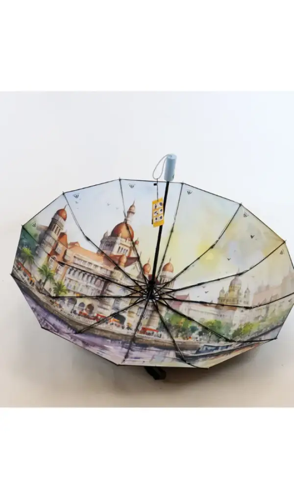 Зонт автомат с принтом внутри