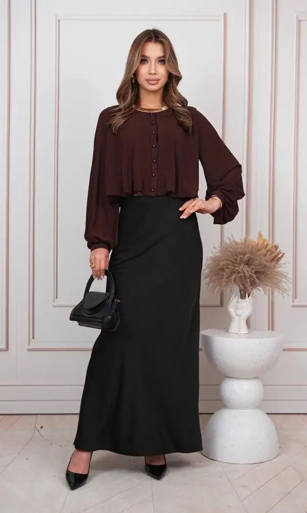 Блузка шифоновая женская укороченная (р-р 42-44)