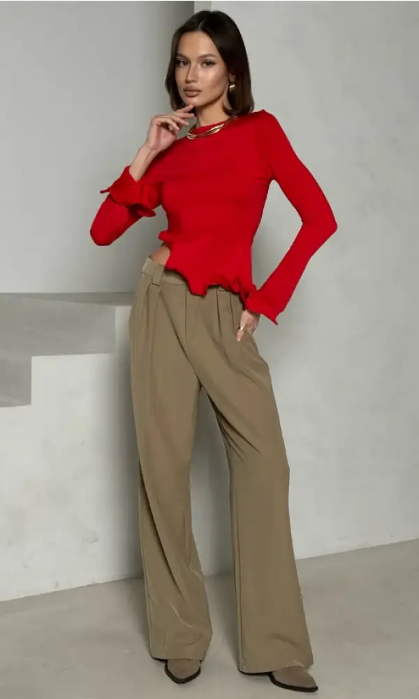 Лонгслив с воланами женский р-р 42-44