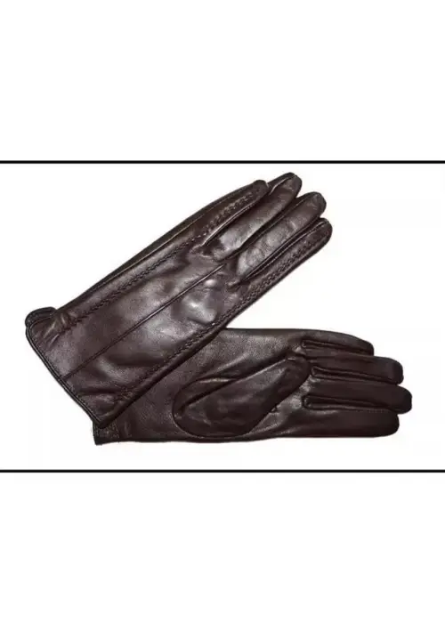 Теплые кожаные перчатки