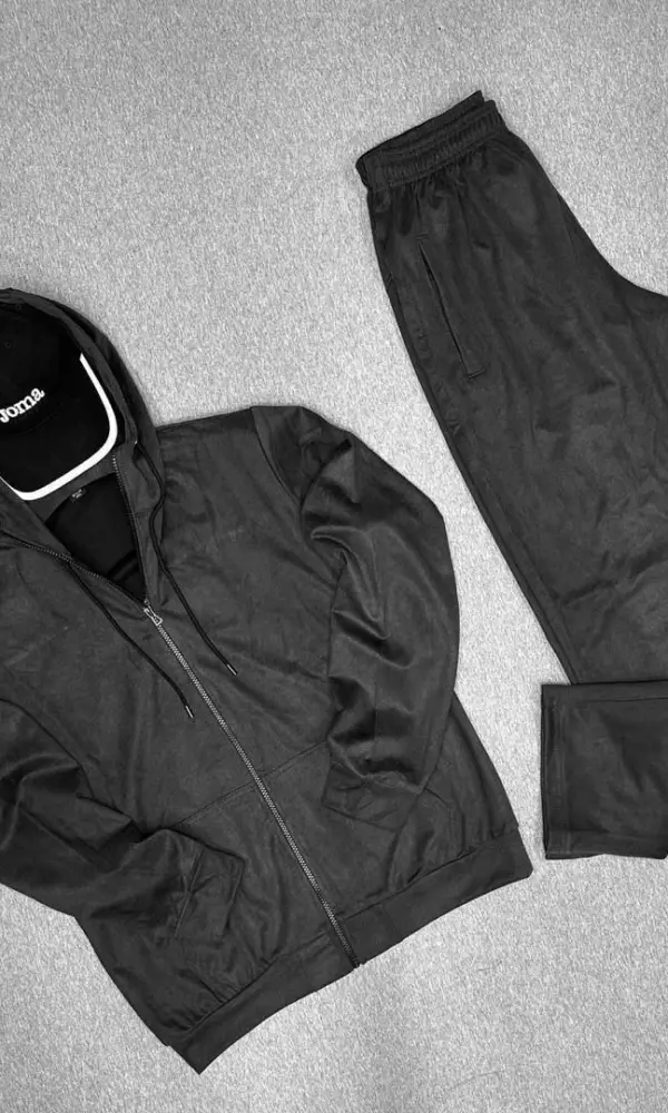 Костюм мужской спортивный с капюшоном , микровельвет ( р-р 46-52)