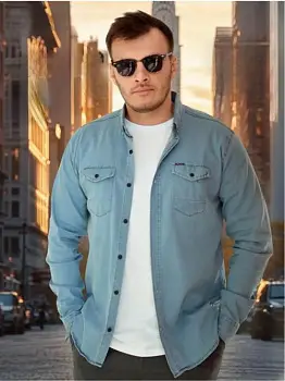 Рубашка мужская джинсовая (р-р 46-54)