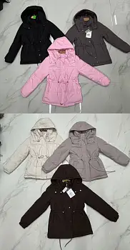 Куртка весенняя женская со съёмным капюшоном р-р 42-48