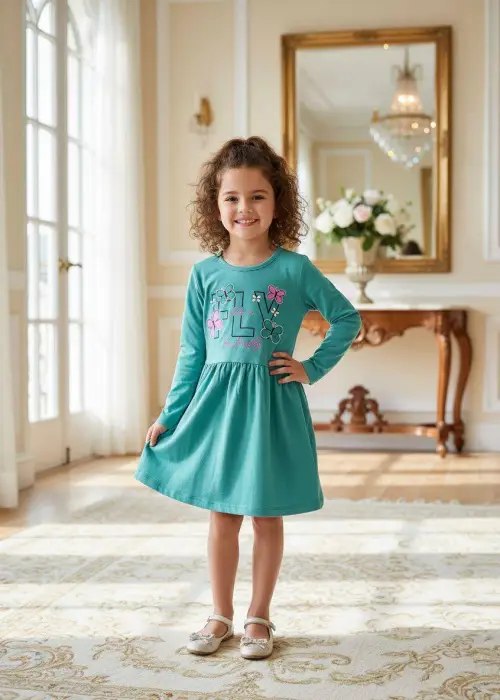 Платье трикотажное для девочки р-р 3-6 лет