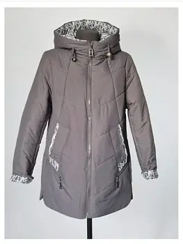 Куртка демисезонная женская с капюшоном (р-р 48-58)