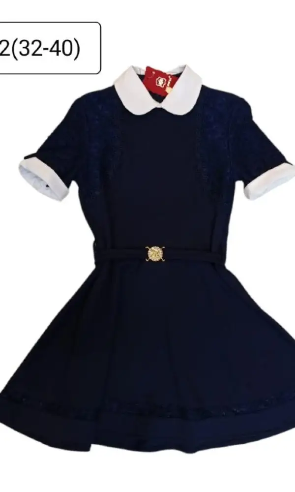 Школьное платье, короткий рукав на девочку ( р-р 32-40)