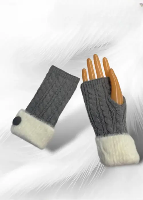 Митенки вязаные женские р-р 7-8,5