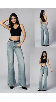 Джинсы клёш от колена женские (р-р 25-30)