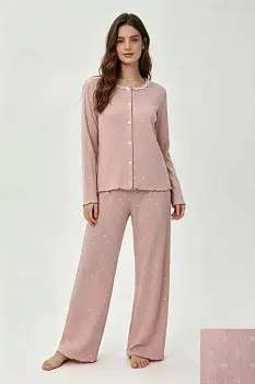 Комплект домашний рубашка и брюки женский (р-р S-XL)