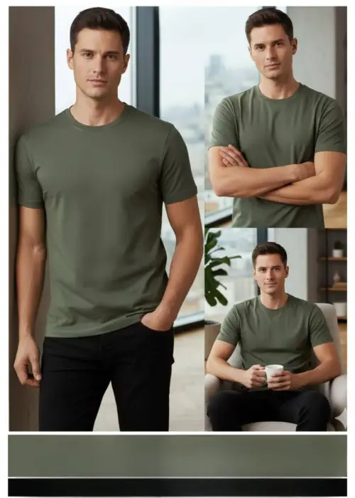 Футболка однотонная мужская р-р 48-56