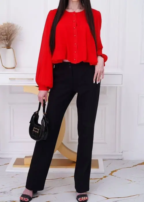 Блузка шифоновая женская укороченная (р-р 42-44)