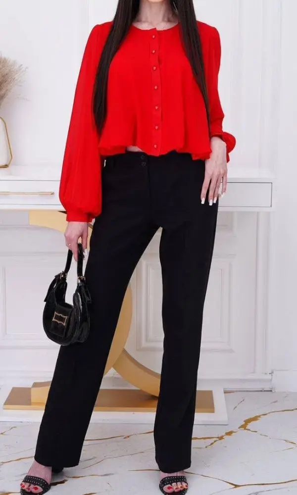 Блузка шифоновая женская укороченная (р-р 42-44)