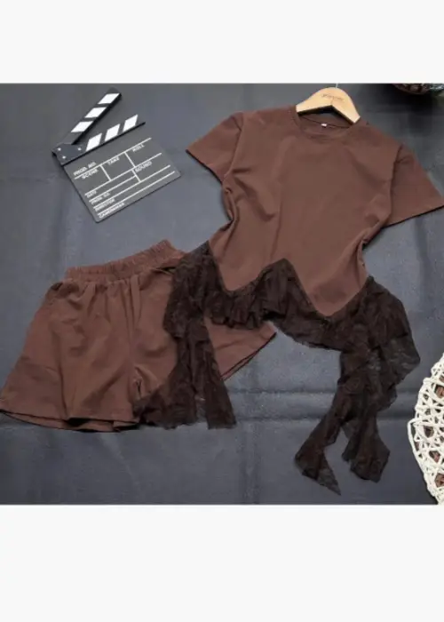 Костюм двойка с шортами для девочки (р-р 36-44)