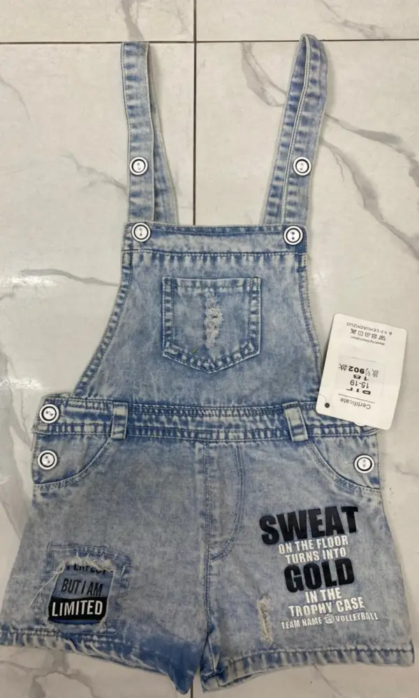 Джинсовый комбинезон на девочку ( 4-8 лет)